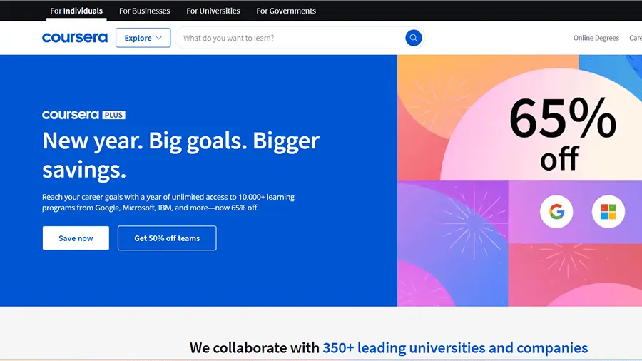 الكورسات المجانية