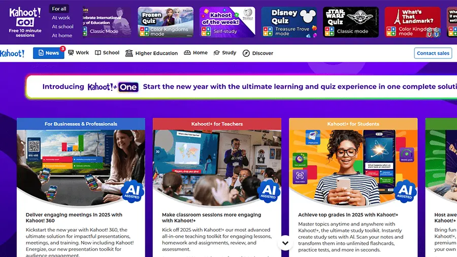 منصات التعليم التفاعلي 